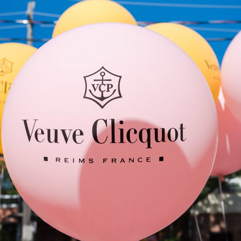 Veuve Clicquot Pink and Orange Party Balloons x 10 New XL